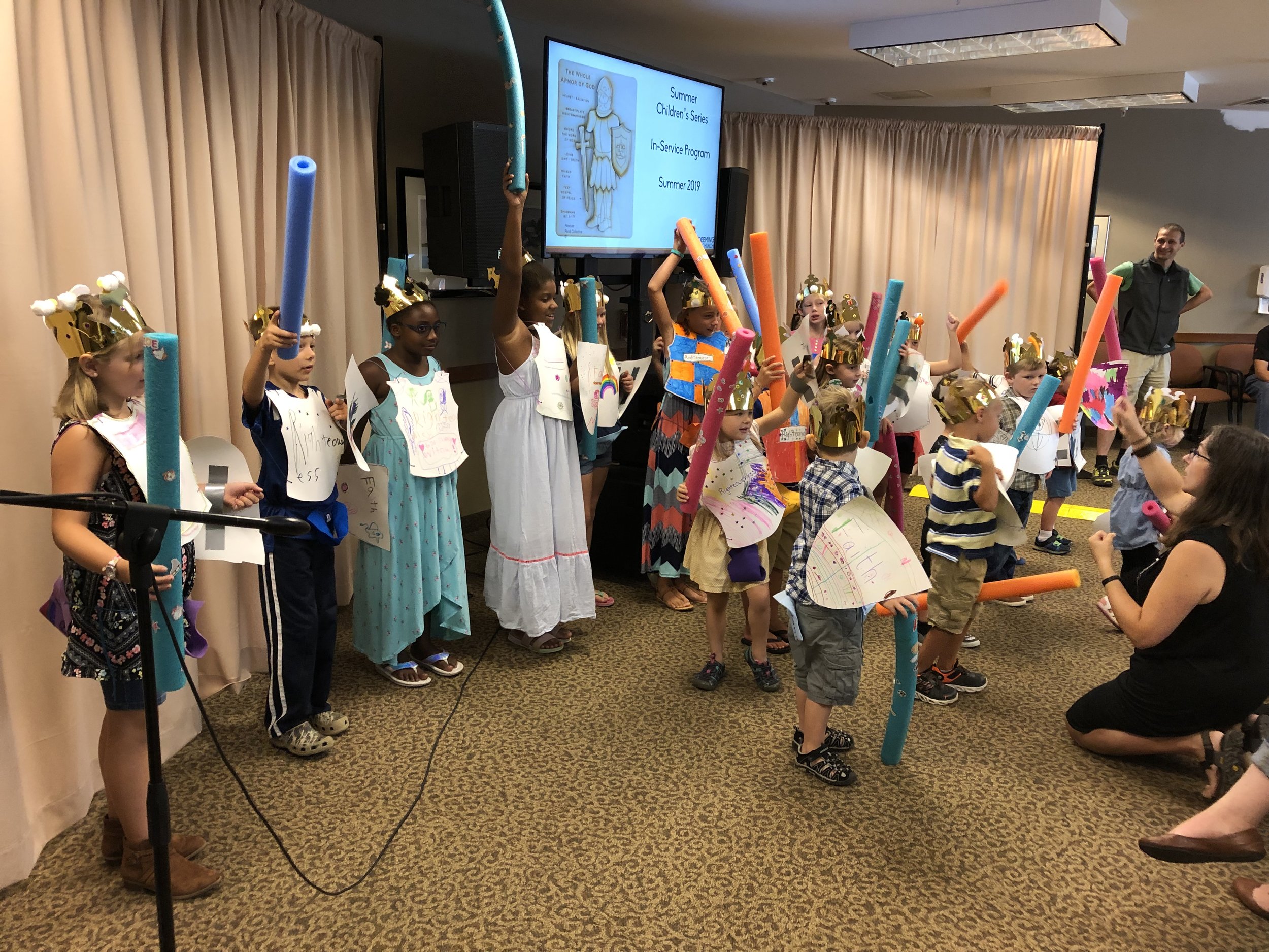 Children learning in ministry